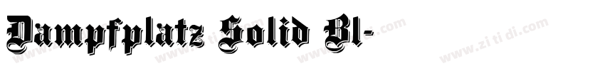 Dampfplatz Solid Bl字体转换